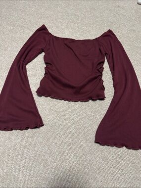 Rue21 Burgundy Ribbed Tank Top
